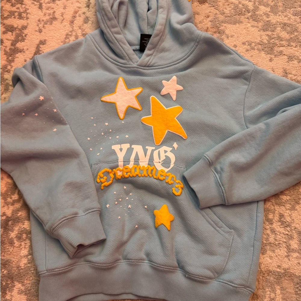 Authentic Overtime Dreamers Kids Hoodie with Yellow Stars